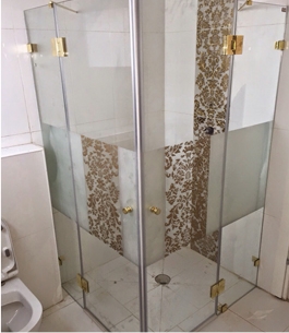 מקלחון פינתי בשילוב הדפסה